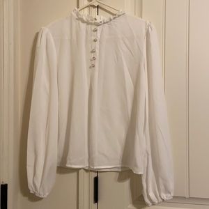 White, small sized blouse from Shein